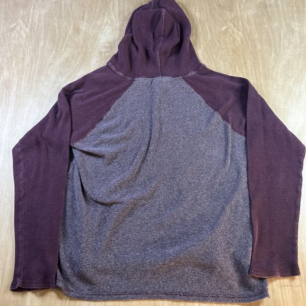 Vans Mens Burgundy Lightweight Long Sleeve Pullover Hoodie Size Medium - Picture 6 of 6